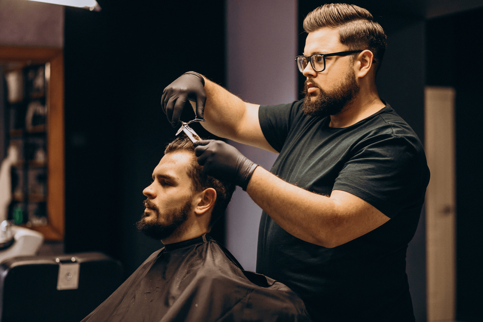Fundo da barbearia